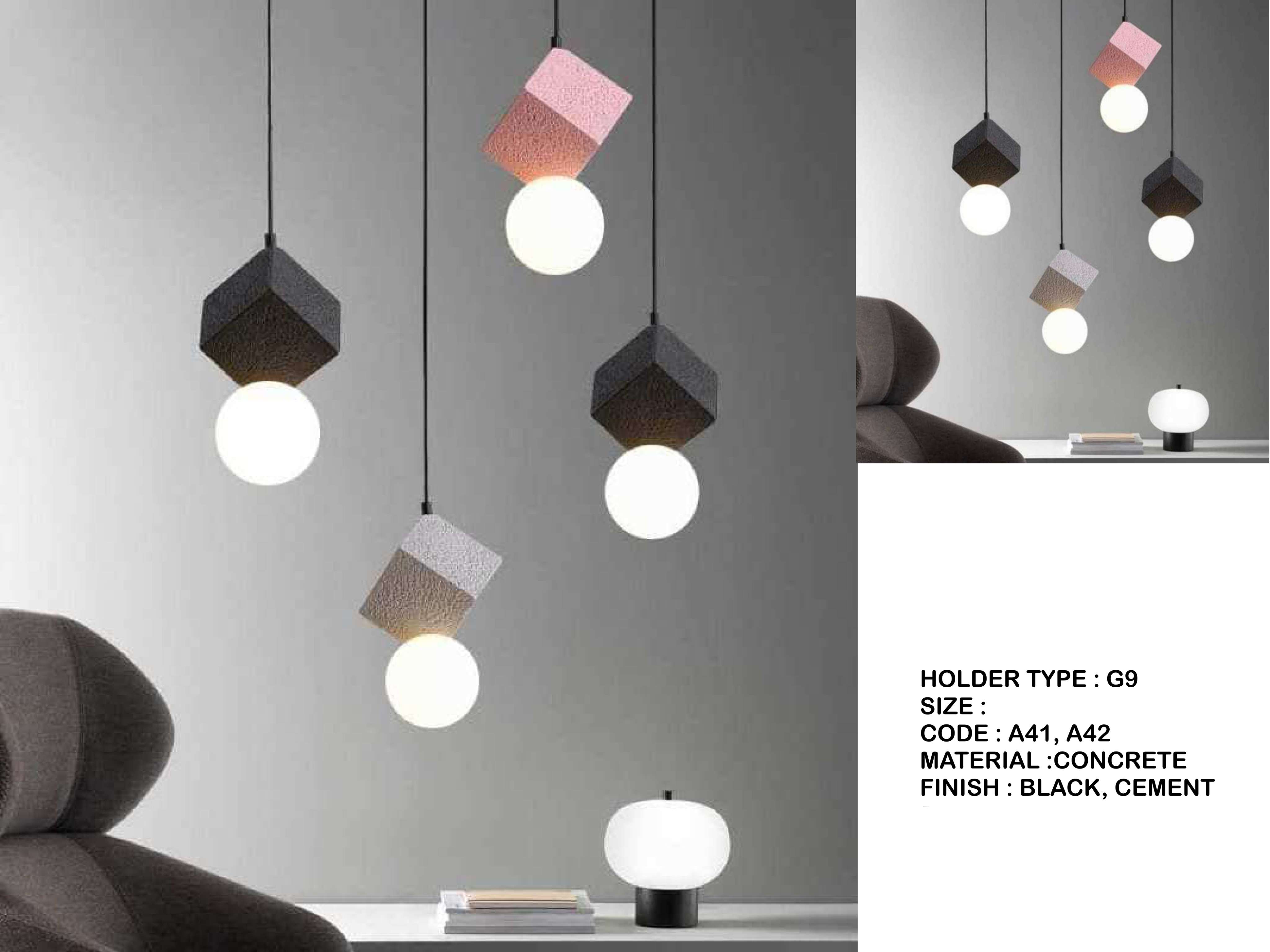 Beyond Lights - Concrete Pendant Light- LCHL